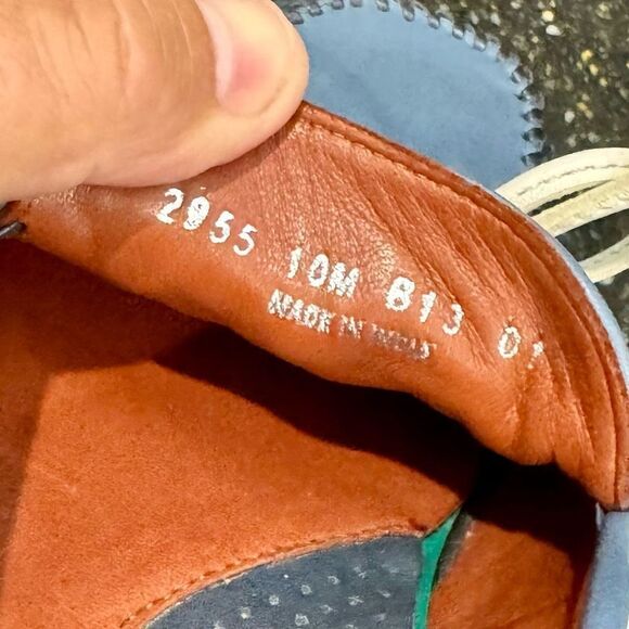 Robert Zur Two Tone Blue Glove Leather Driving Moccasins. Size 10M.